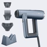 babylisspro Nano Titanium AirsQuared Professional Hair Dryer with Diffuser, Concentrator, and Wide-Tooth Comb