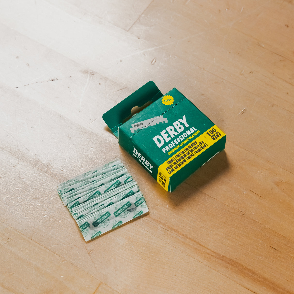 100 Derby Professional Single Edge Razor Blades