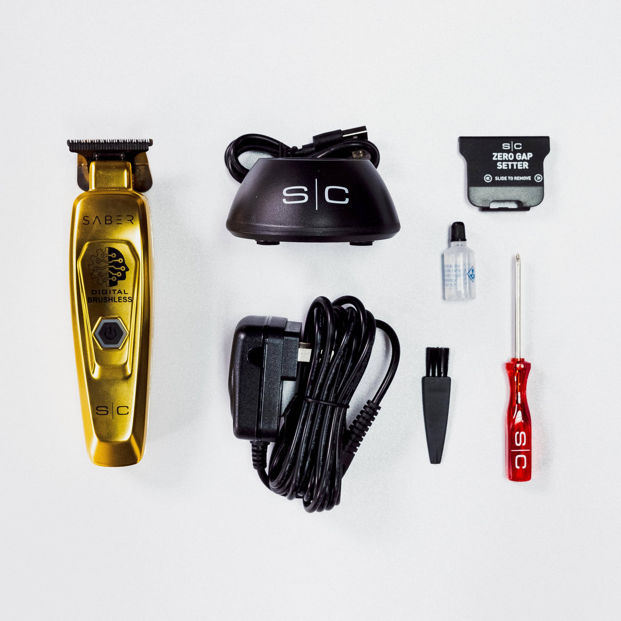 STYLECraft Saber Professional Full Metal Body Digital Brushless Motor Cordless Hair Trimmer