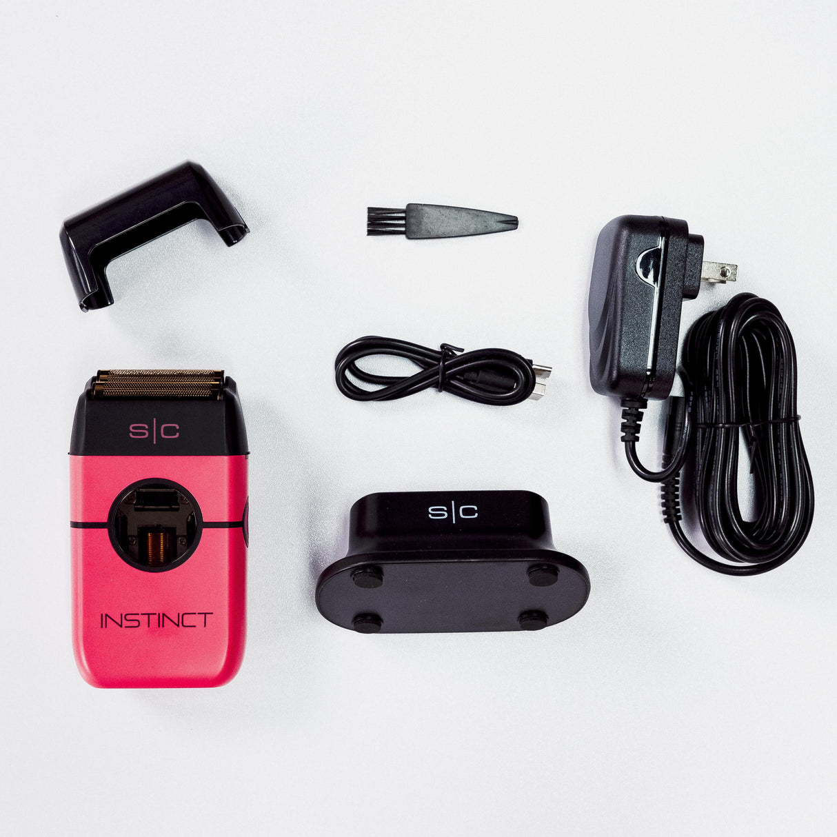 StyleCraft Instinct Metal Cordless Double Foil Shaver with In2 Vector Motor Intuitive Torque Control pink