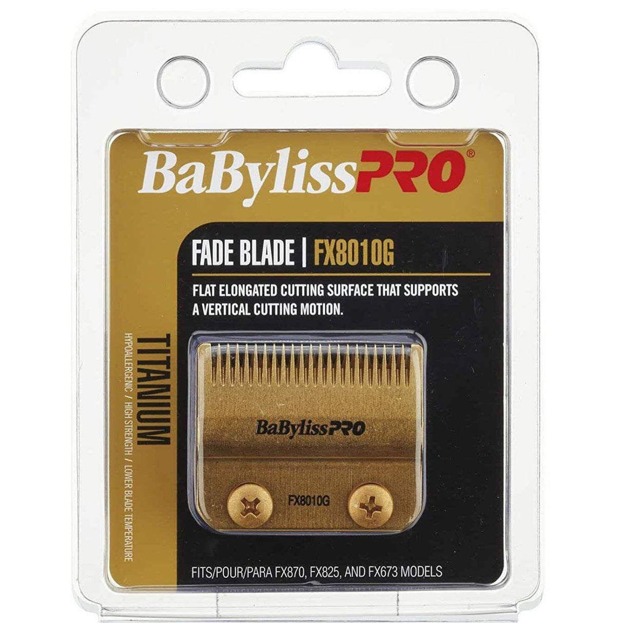 Babylisspro Babylisspro Barberology FX8010g Gold Titanium Fade Blade