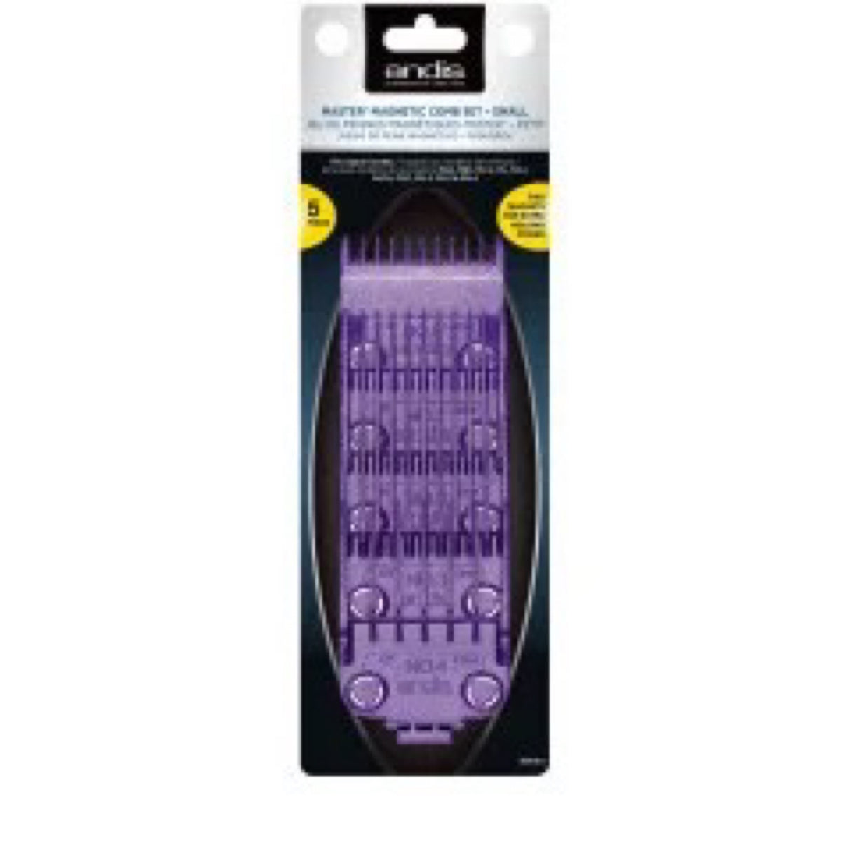 Andis 560997 OG Master Dual Magnet Attachment Clipper Guard Set, 5-Pack