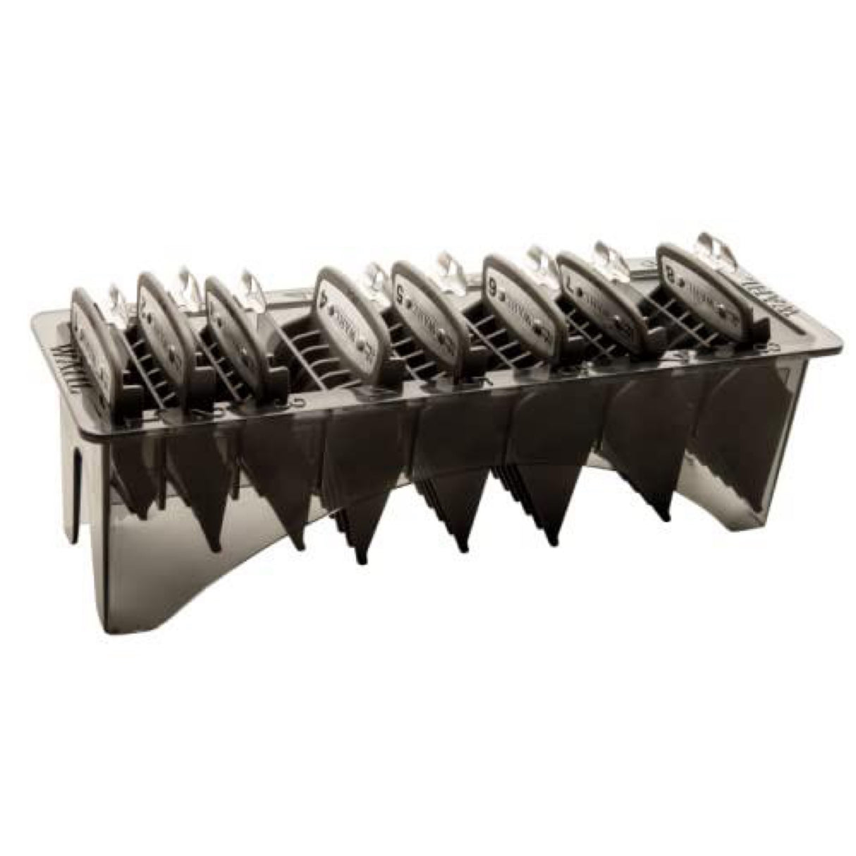 Wahl Professional Premium Black Cutting Guides from 1/8" to 1" - Fits All Full-Size Wahl Clippers (Excludes Detachable Blade Clippers) 8 Pack