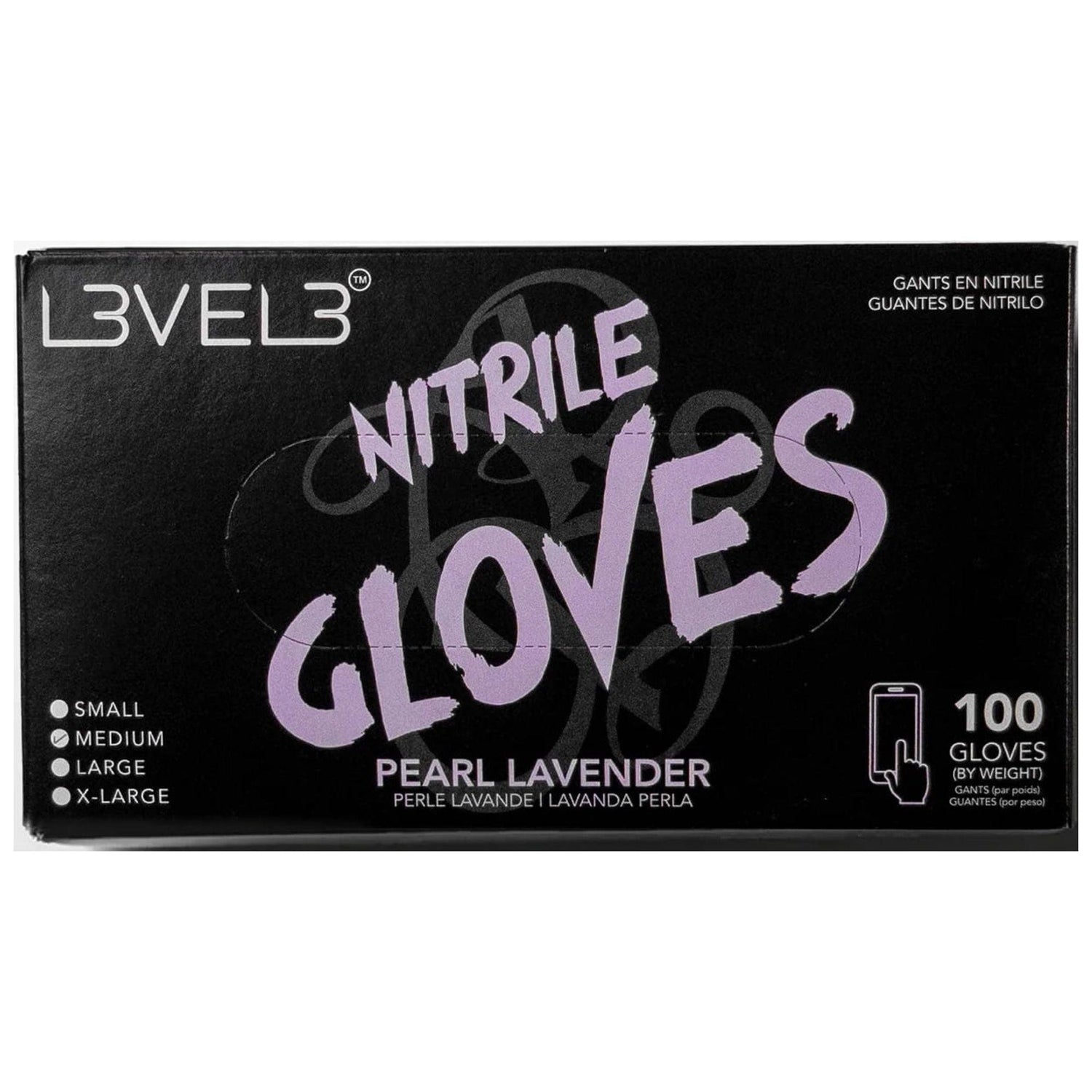 Professional Nitrile Gloves pearl lavander M