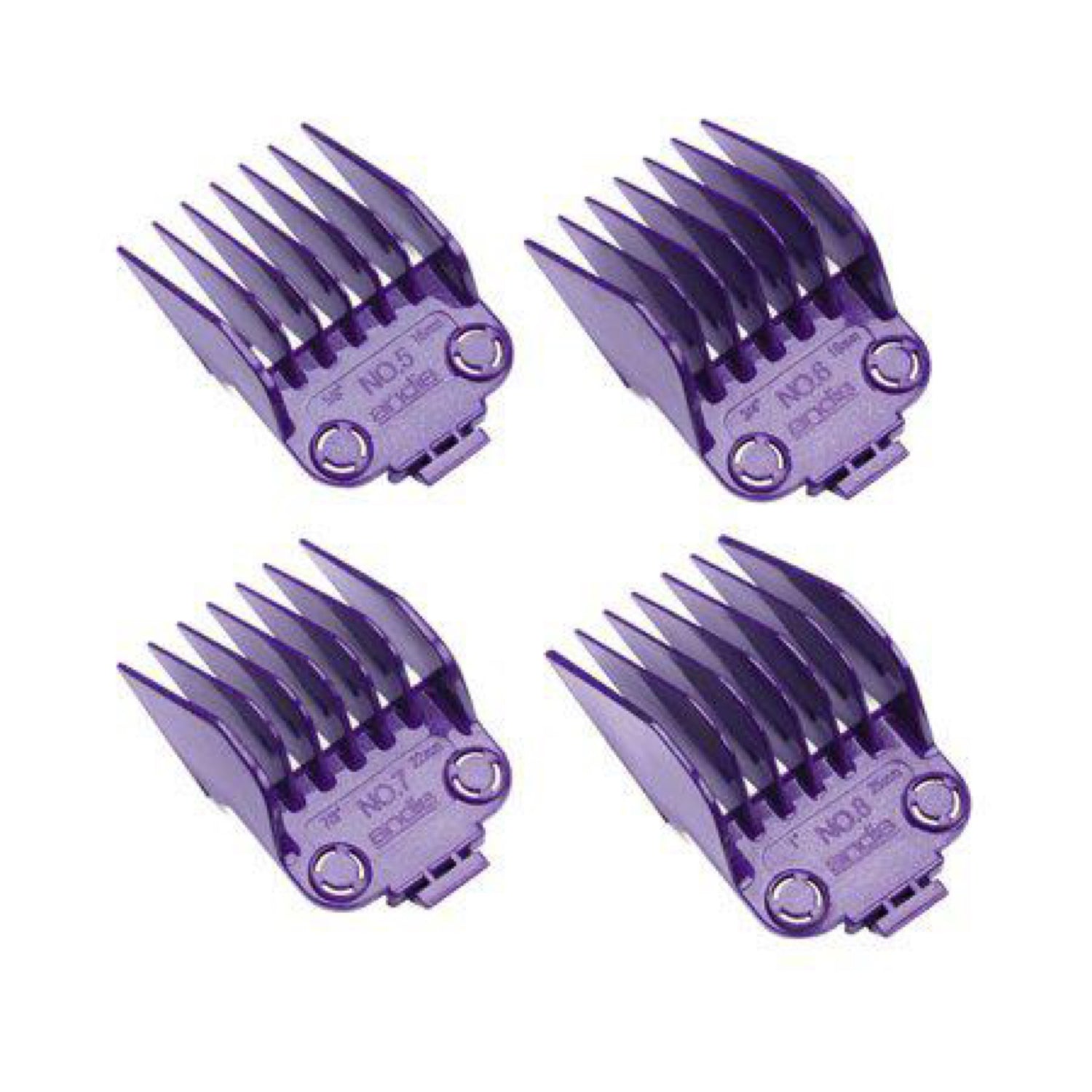 Andis Barber Salon Master Dual Magnetic Hair Clipper Comb Guide Set Cl-01415
