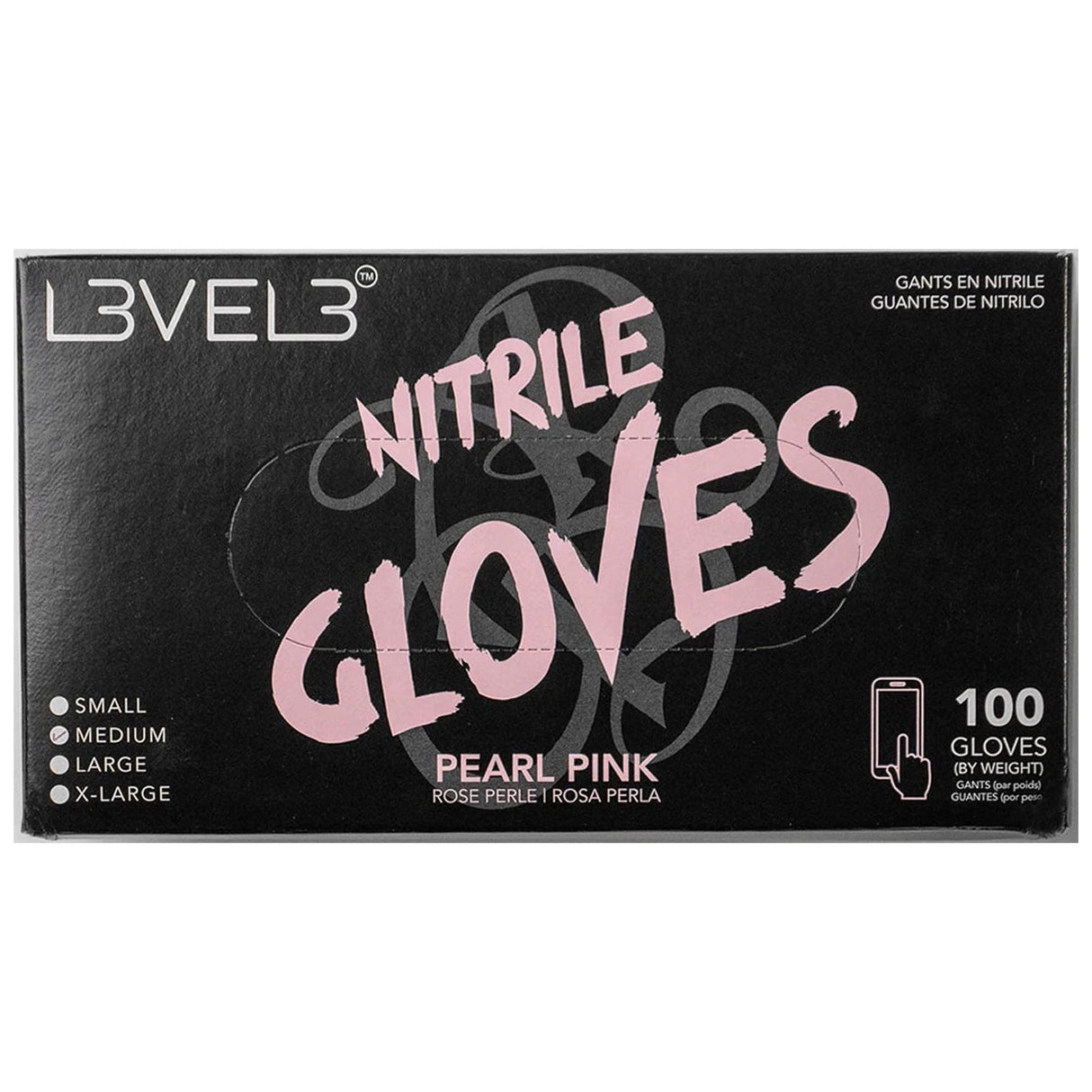 Professional Nitrile Gloves pear pink M
