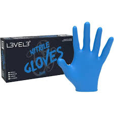 L3 Level 3 Nitrile Gloves - BLUE LARGE