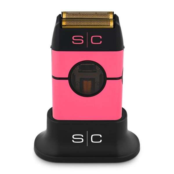 StyleCraft Instinct Metal Cordless Double Foil Shaver with In2 Vector Motor Intuitive Torque Control pink