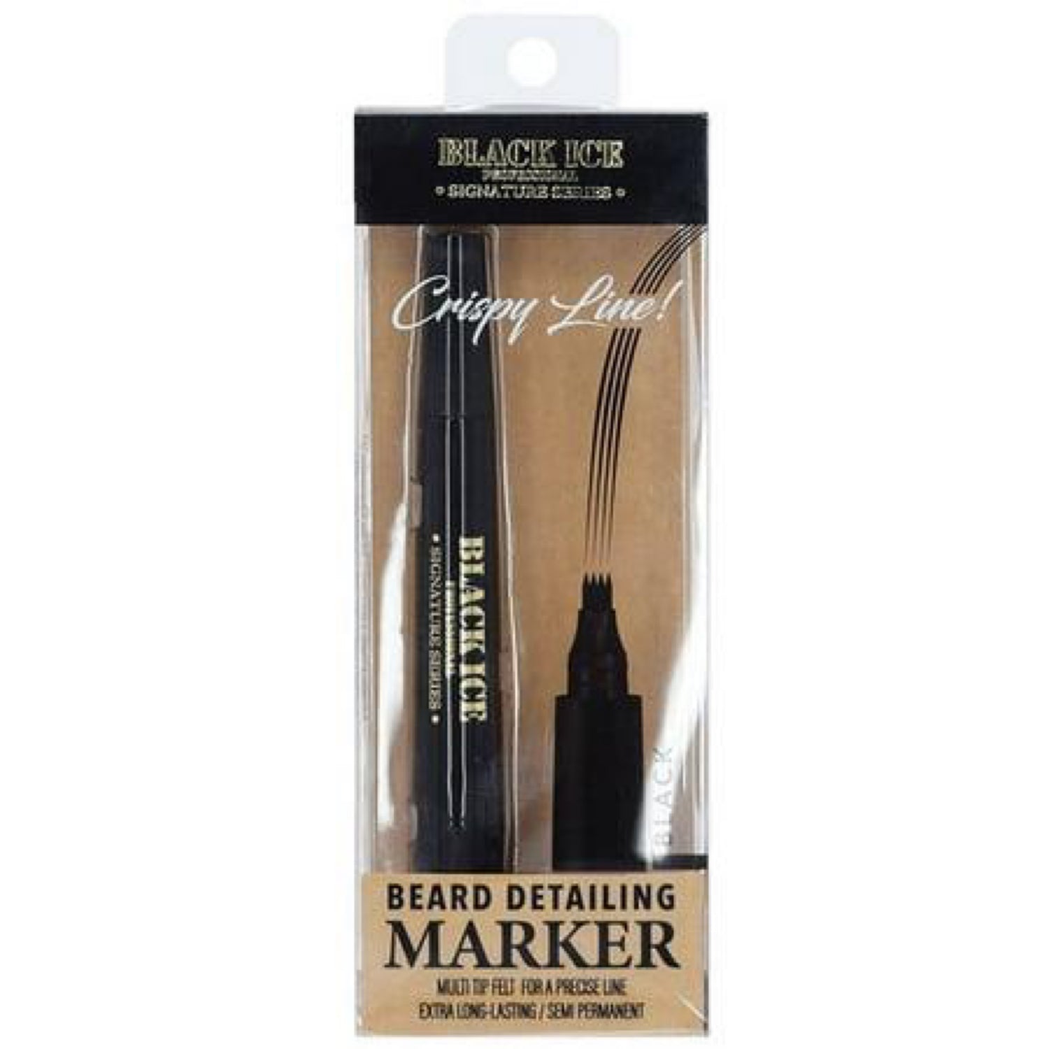Black Ice Professional Beard Detailing Marker Dark Brown