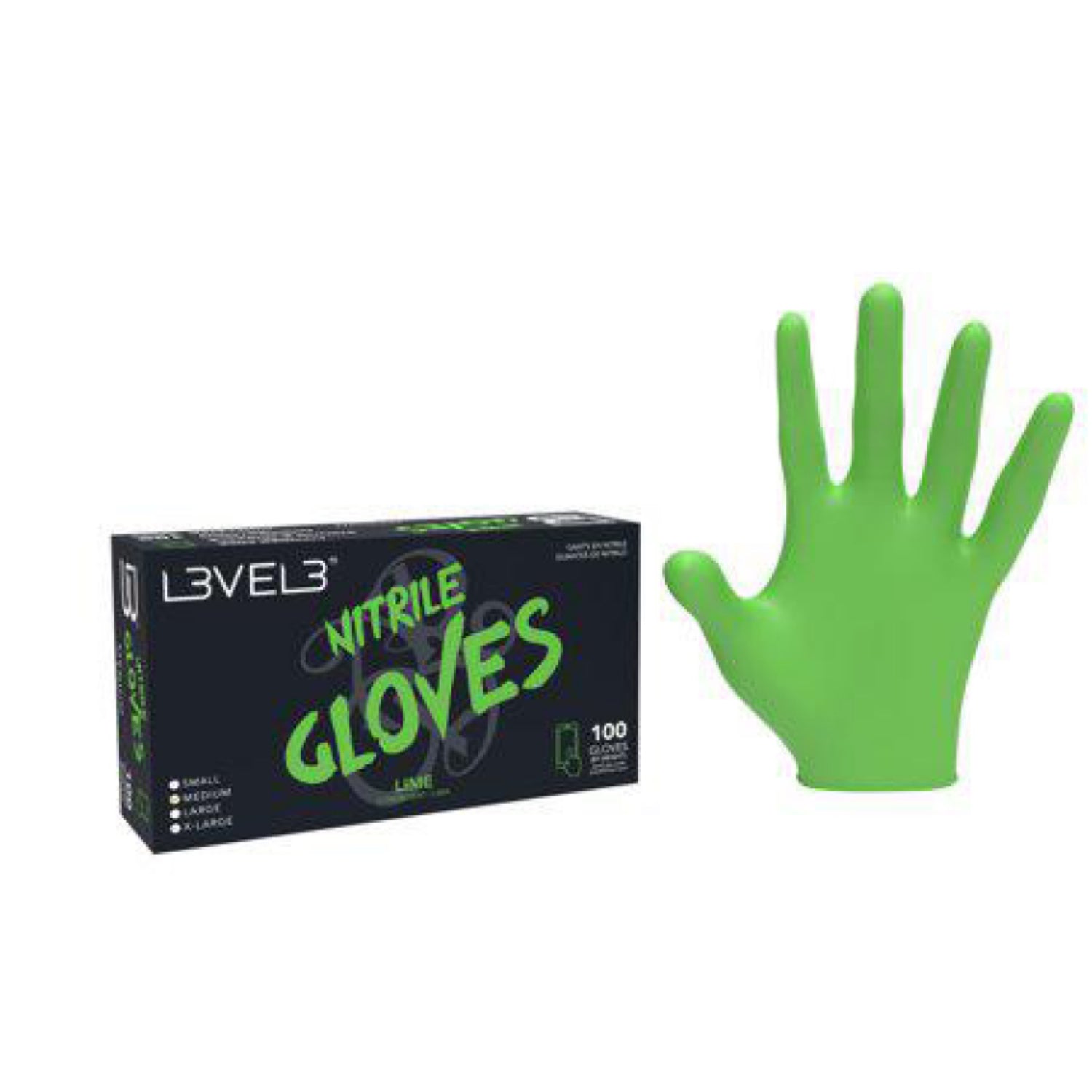 L3 Level 3 Nitrile Gloves - RED LG