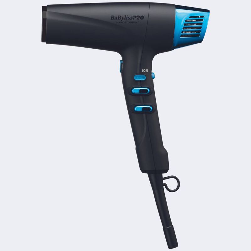 1875-Watt Hair Dryer Nano Titanium Limited Edition Black and Blue Dual Ionic Dryer