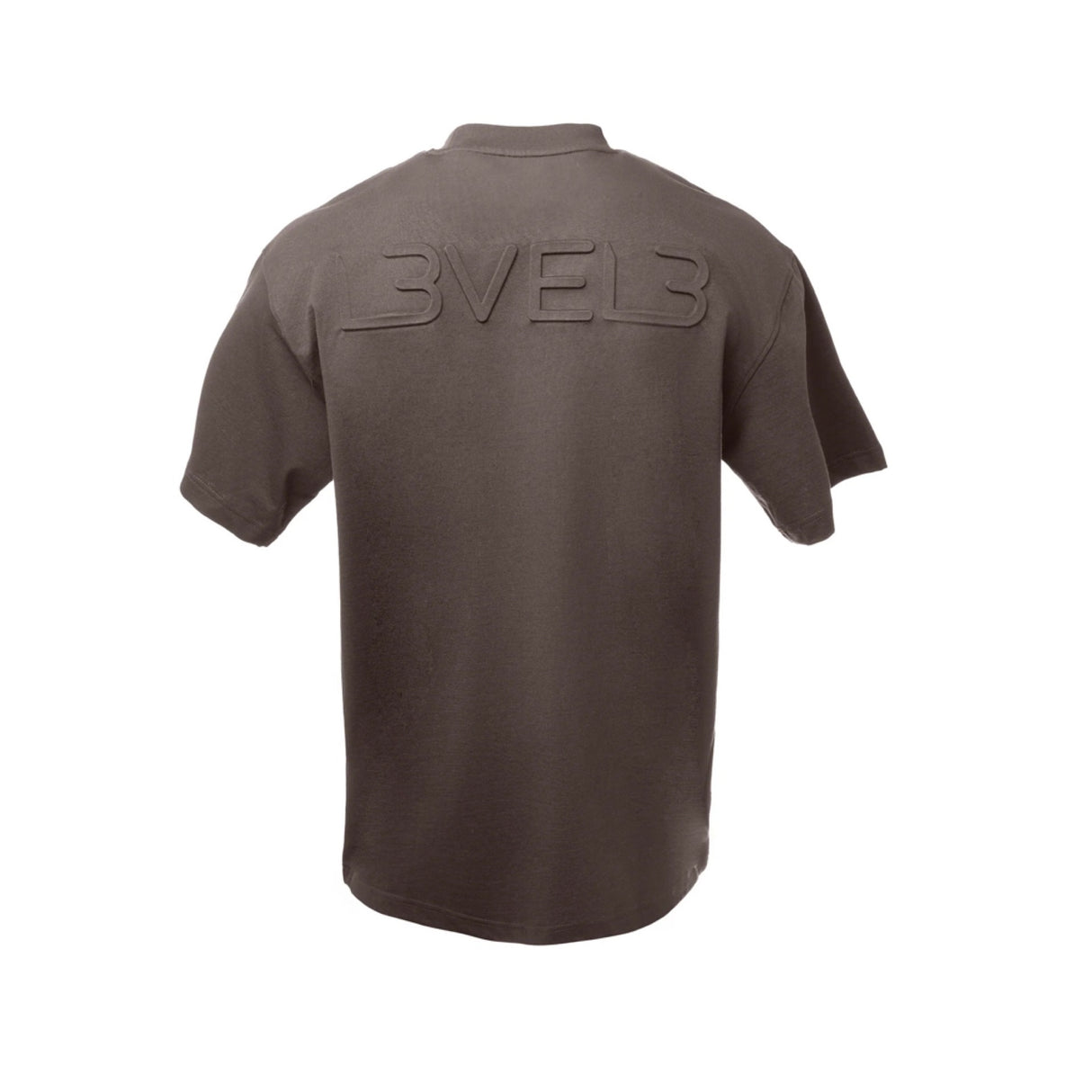 Oversized Back Logo Tee by L3VEL3 charcoal