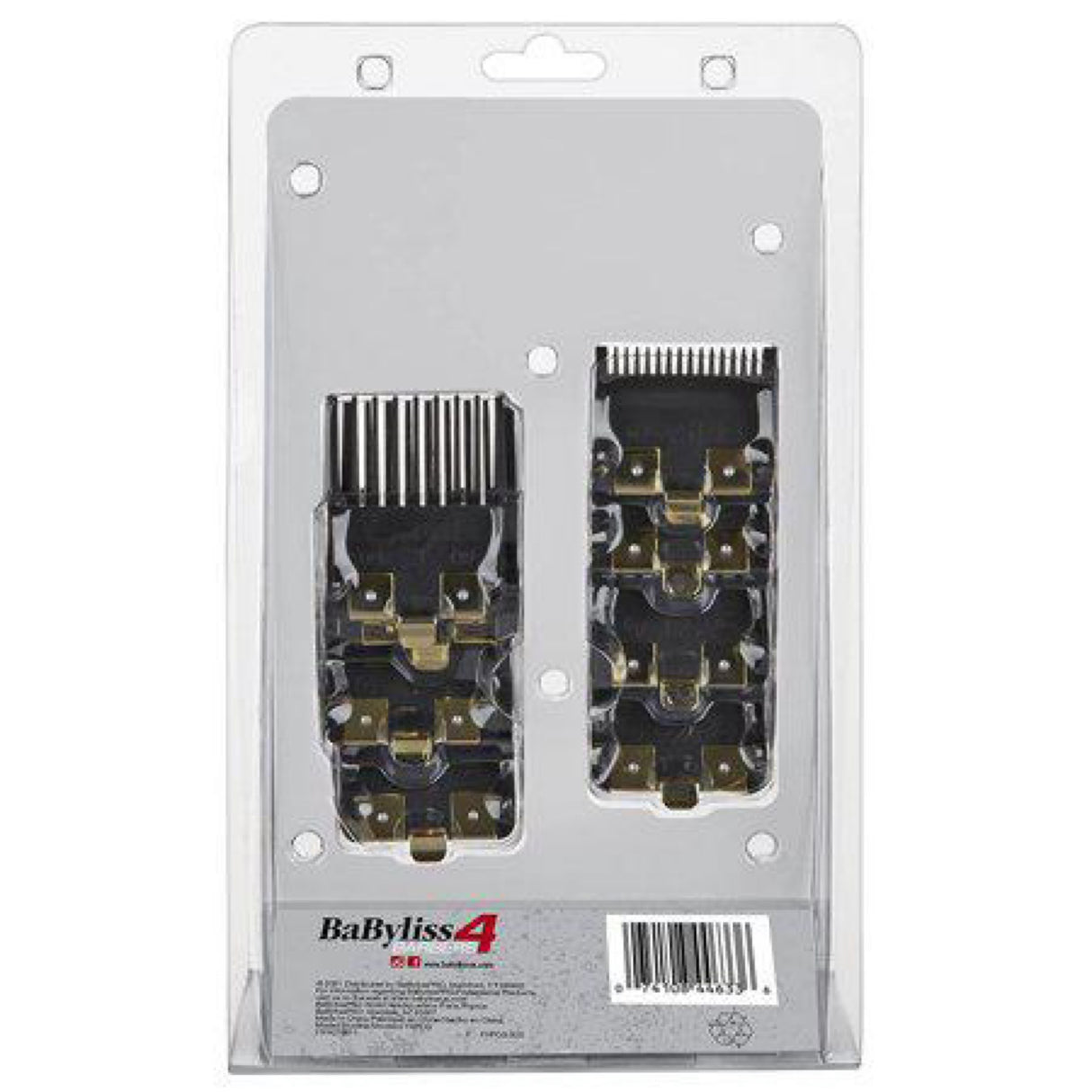 Babyliss 4Barbers Guards 8 Set Pcs Premium Black and Gold Guards