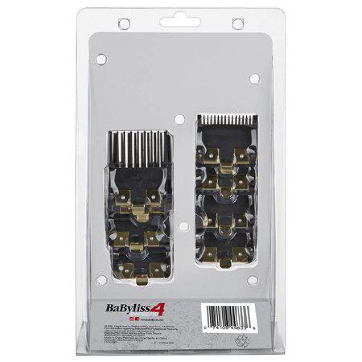 Babyliss 4Barbers Guards 8 Set Pcs Premium Black and Gold Guards