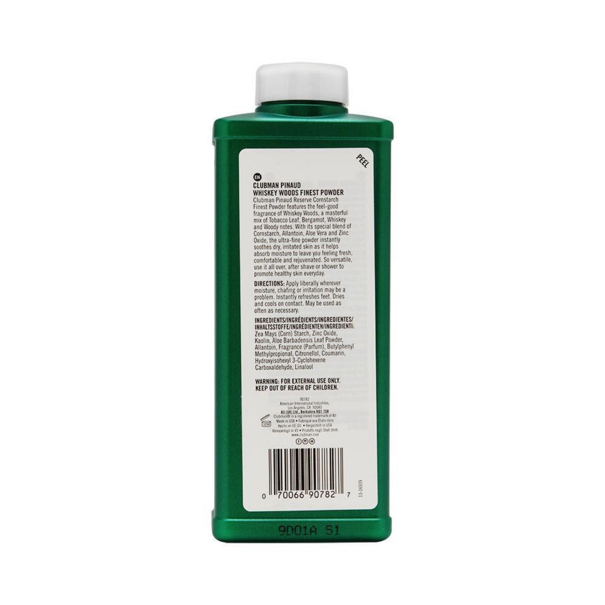 Clubman Pinaud Reserve Whiskey Woods Finest Powder 9.0 oz