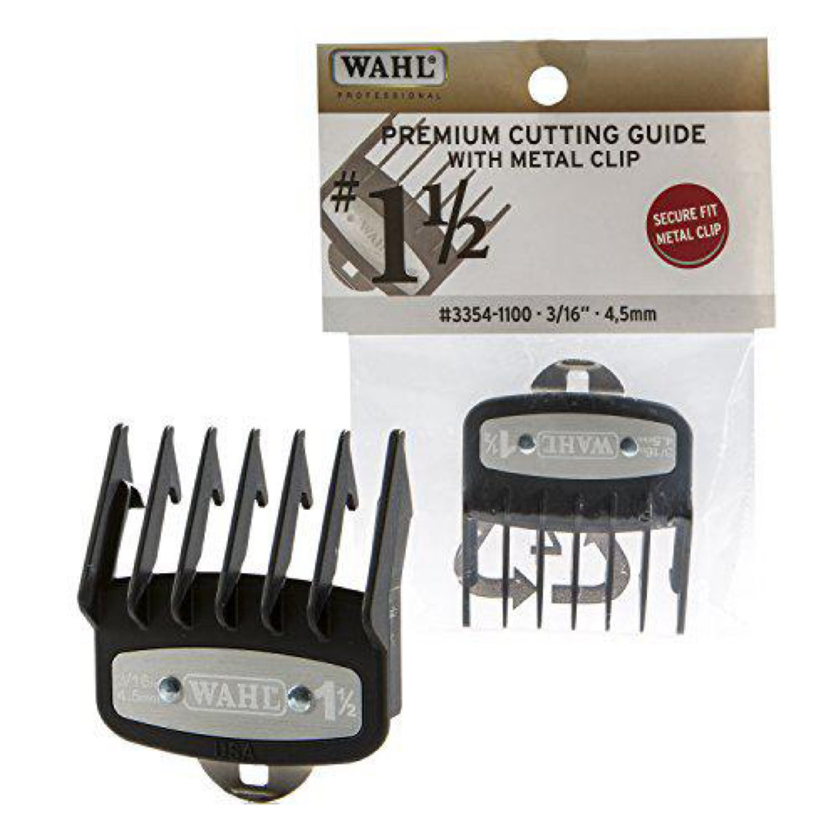 Wahl Professional #1 1/2 - 3/16" Premium Cutting Guide with Metal Clip
