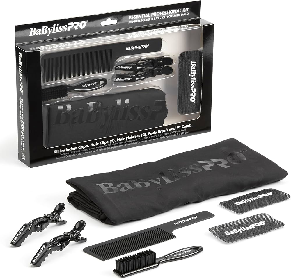 BaBylissPRO Professional Accessories Shaving Brushes Kit black