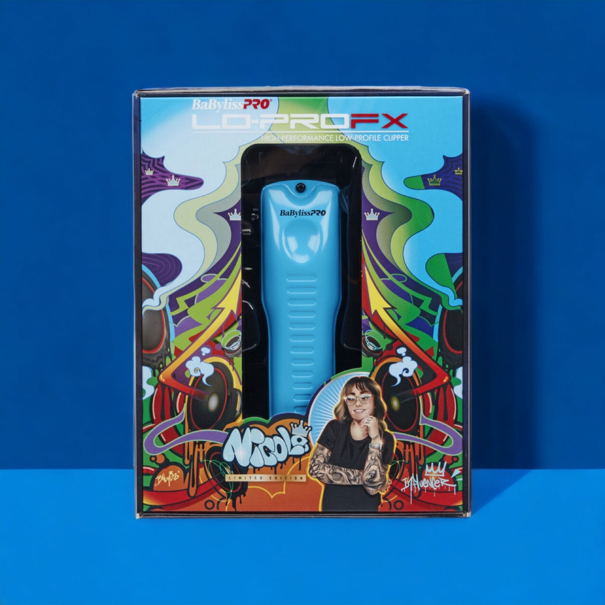 Babyliss Pro Lo-Pro FX Cordless Hair Clipper Influencer Blue Limited Edition