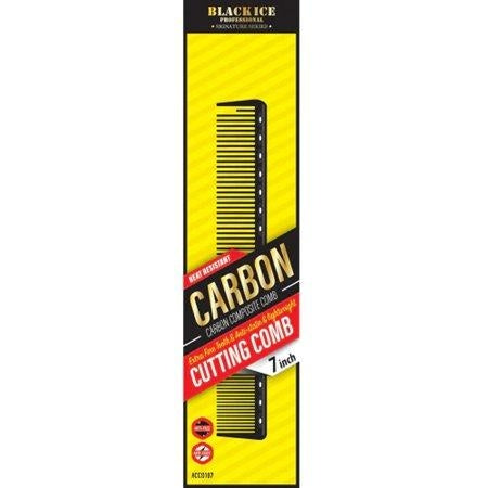 Black Ice Professional Barber Comb (7 1/2 Inch)