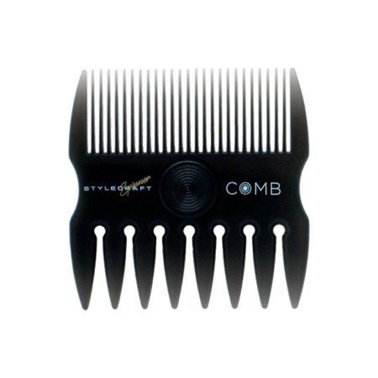 StyleCraft 2 in 1 Spinner Fine/Coarse Tooth Texturizing and Grooming Hair Comb