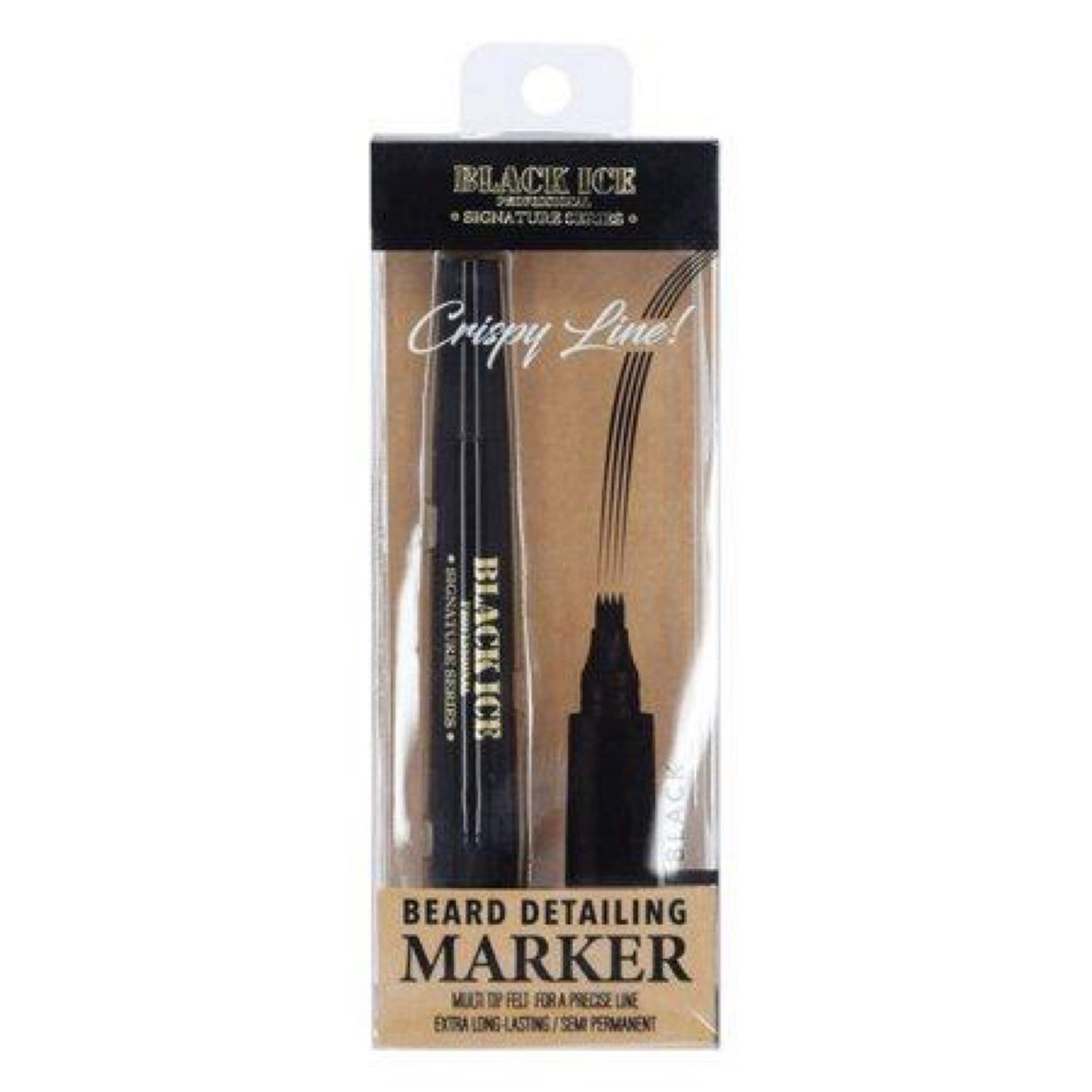 Black Ice Professional Beard Detailing Marker black