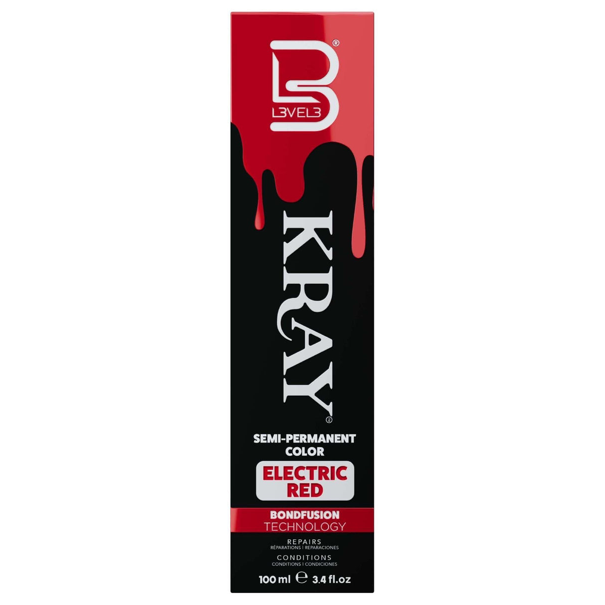 Level 3 Electric Semi Permanent Hair Color - ELECTRIC RED