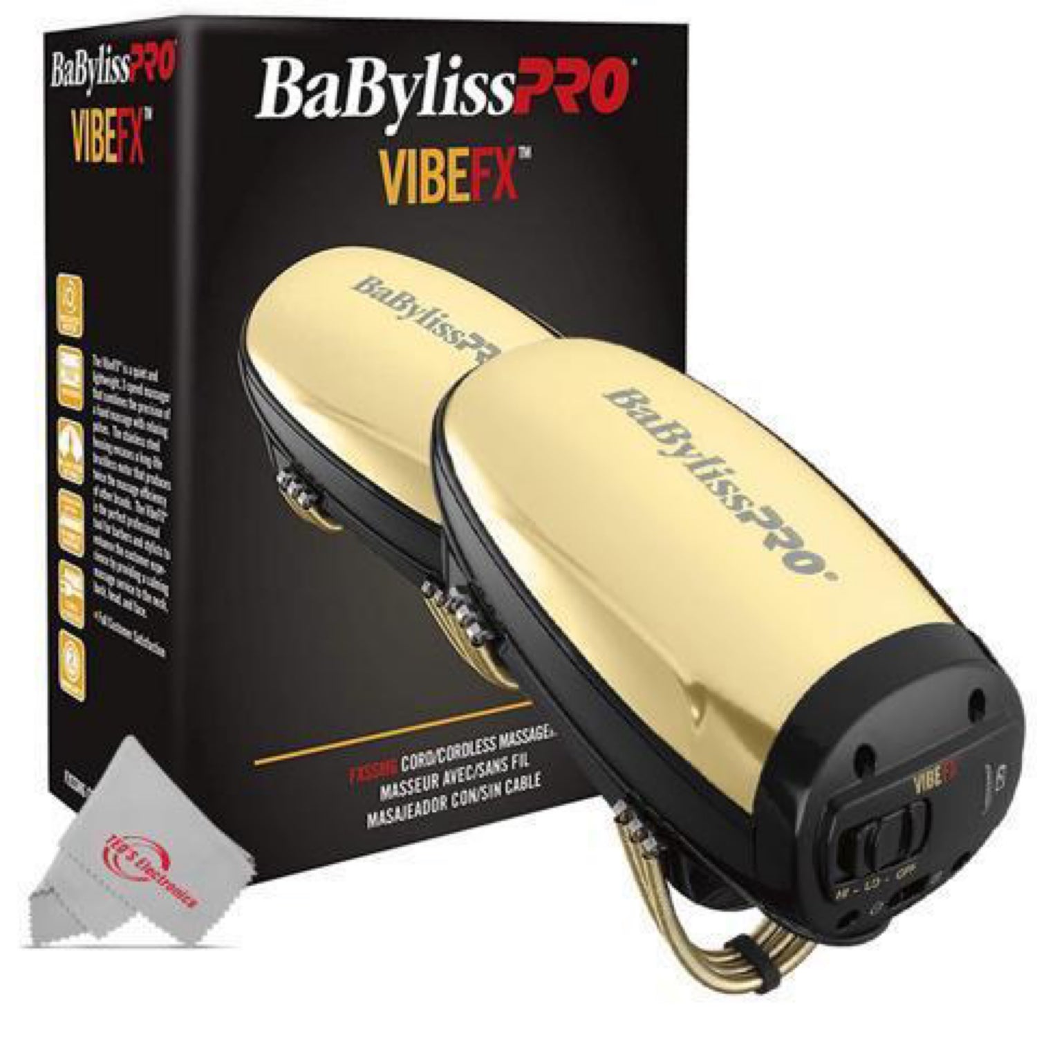Babylisspro Barberology FXSSMG Vibefx Cord/Cordless Massager