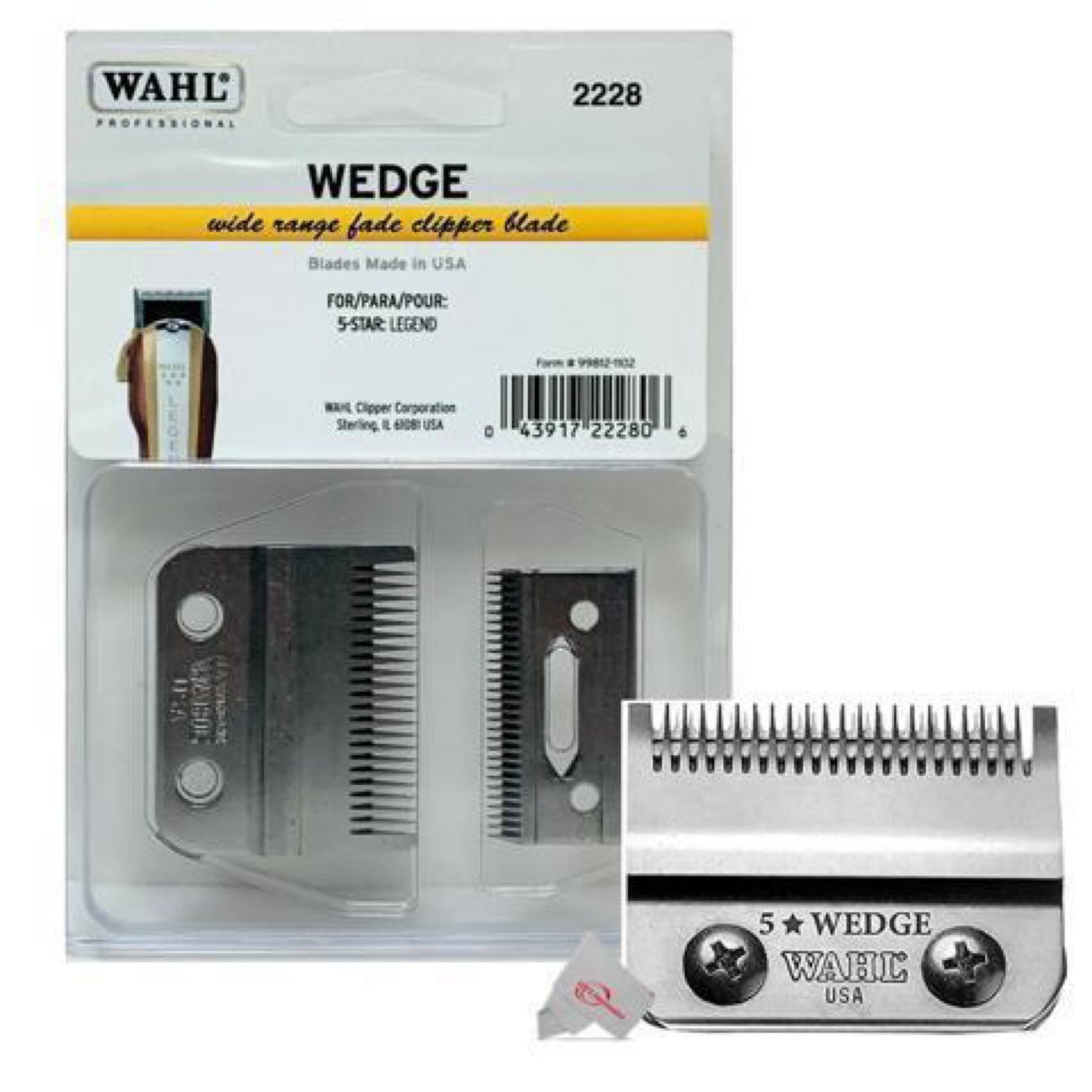 Wahl 5 Star Legend Wedge Standard 2-Hole Replacement Blade Cl-2228