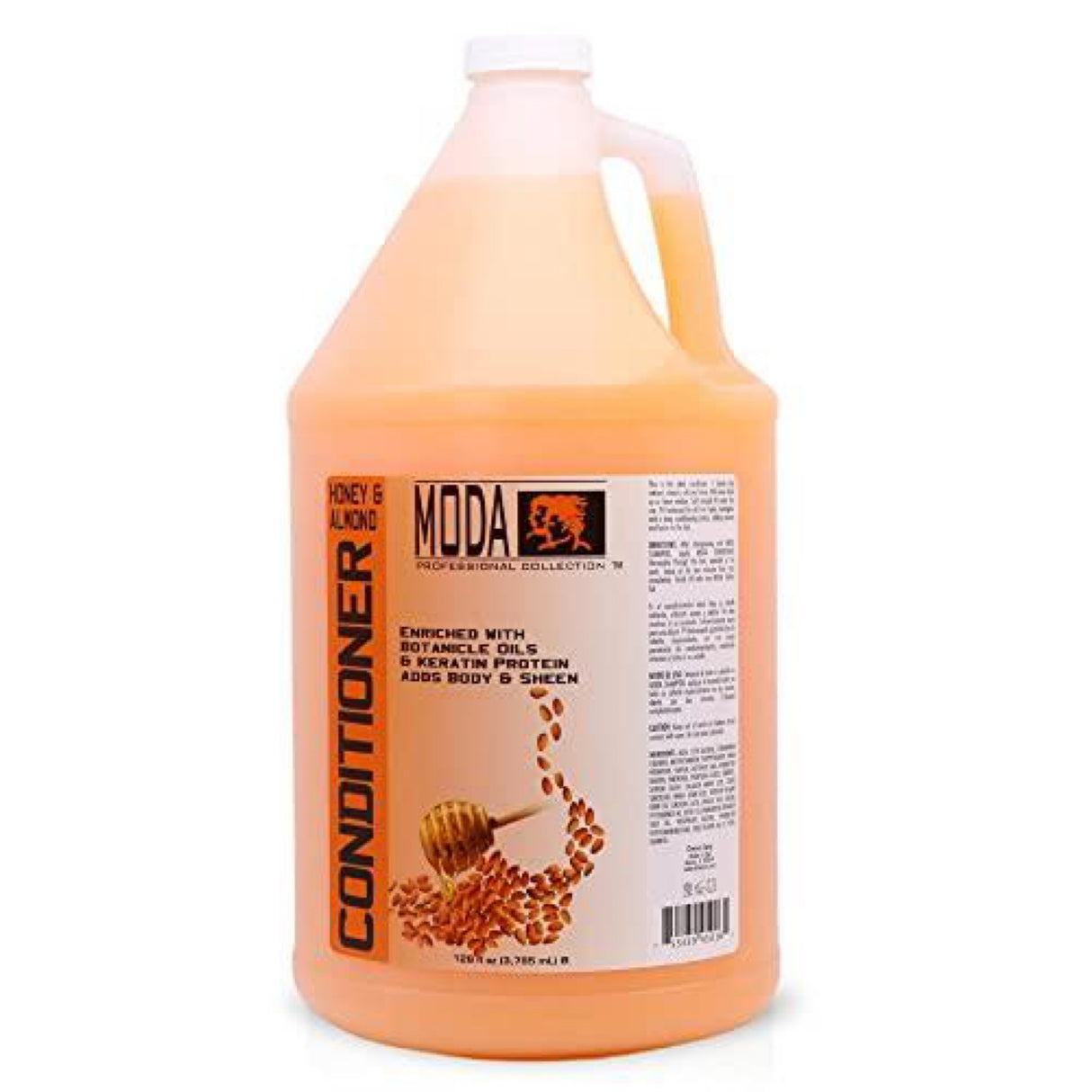 MODA - Moisturizing Conditioner for All Hair Types, Honey Almond, 128 oz, Professional