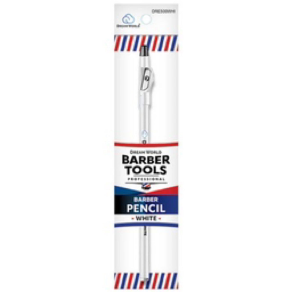 DREAM WORLD BARBER DESIGN PENCIL white