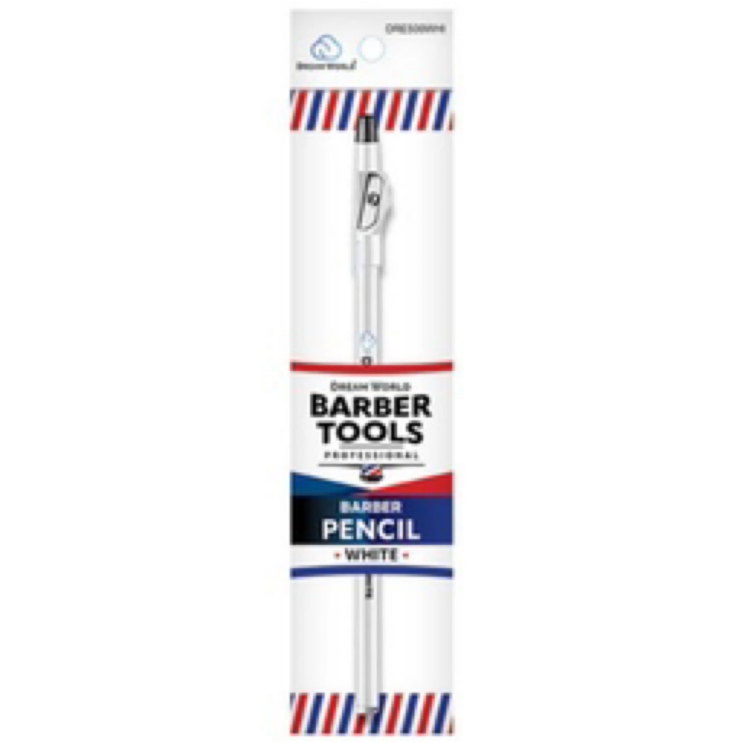 DREAM WORLD BARBER DESIGN PENCIL white