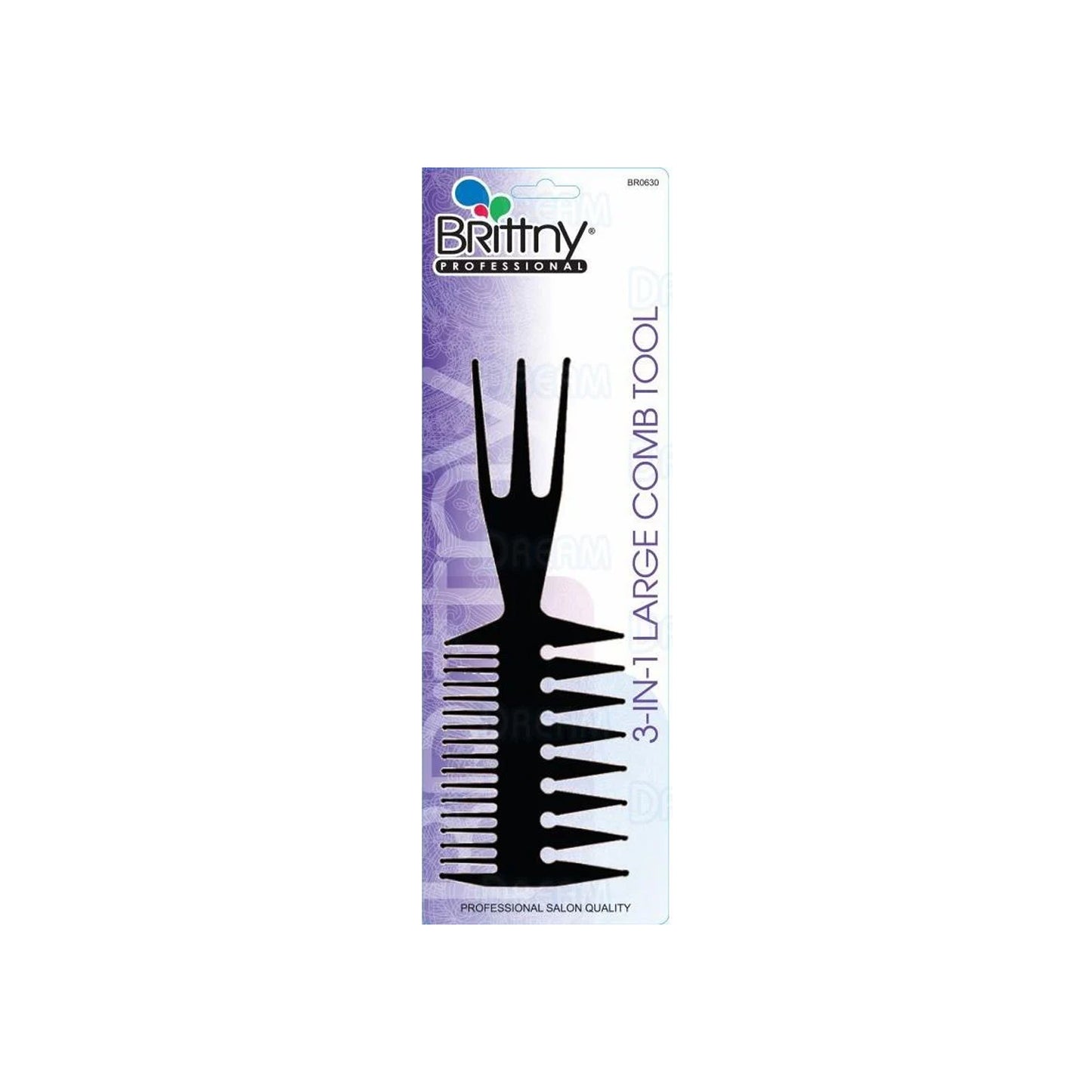 Brittny 3-Side Tool Large Bone Comb