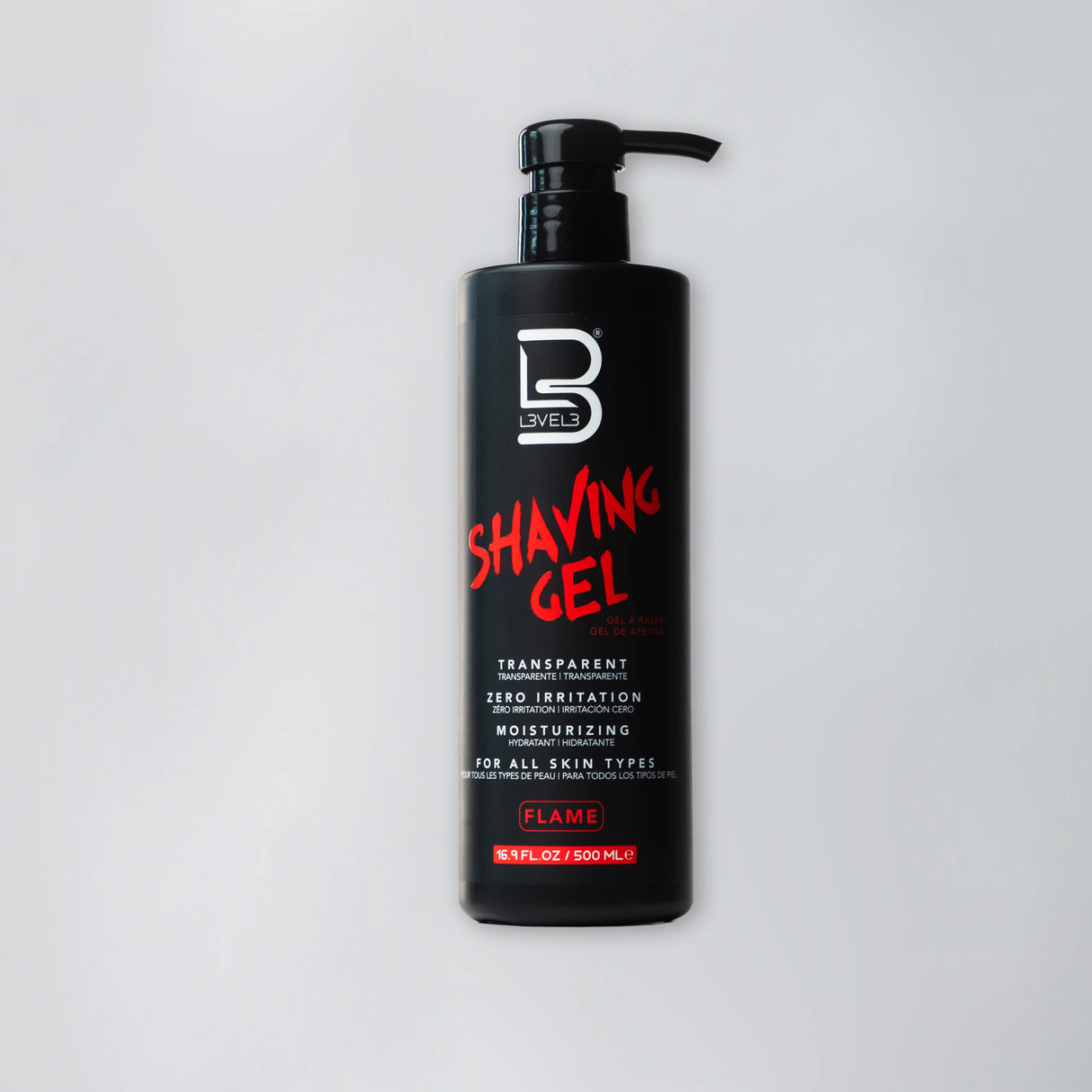 level 3 shaving gel flame 16.9oz