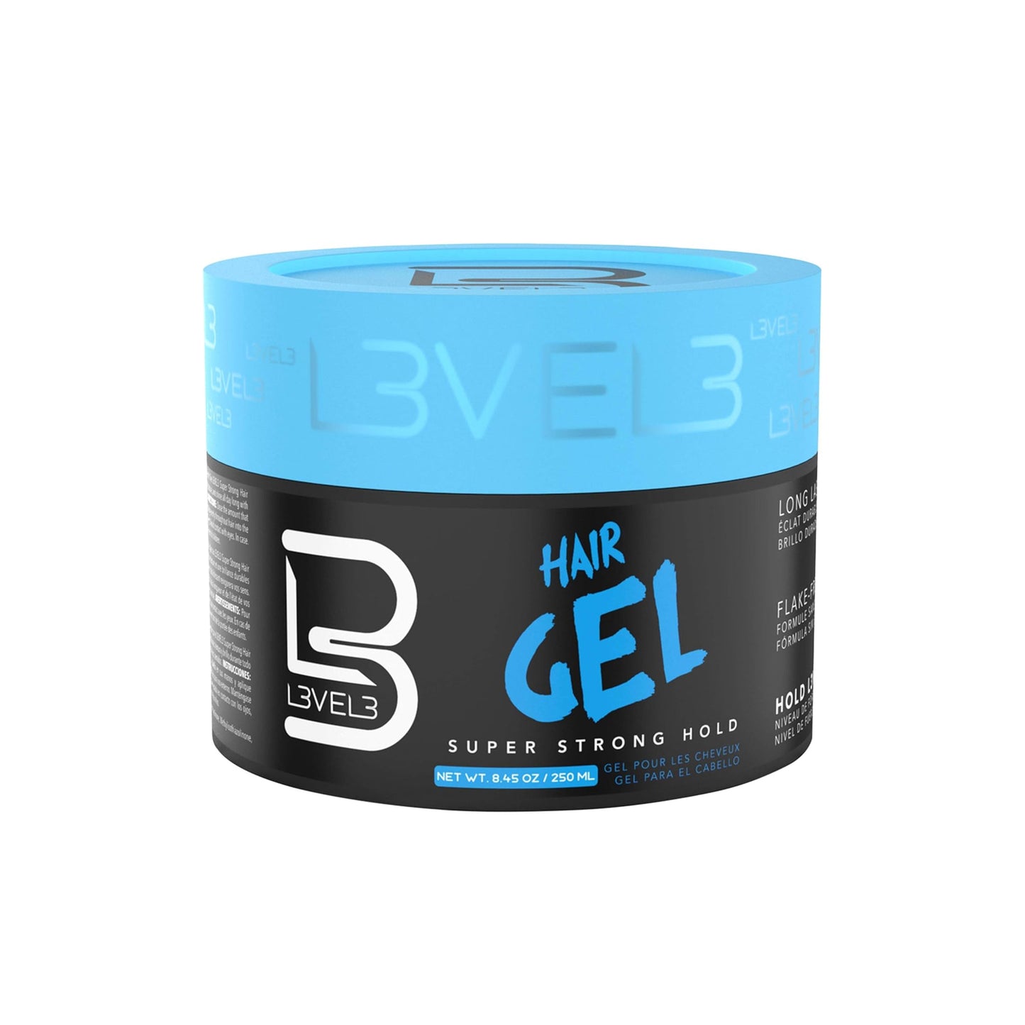 L3VEL3 Hair Gel Super Strong Hold 8.45 Oz