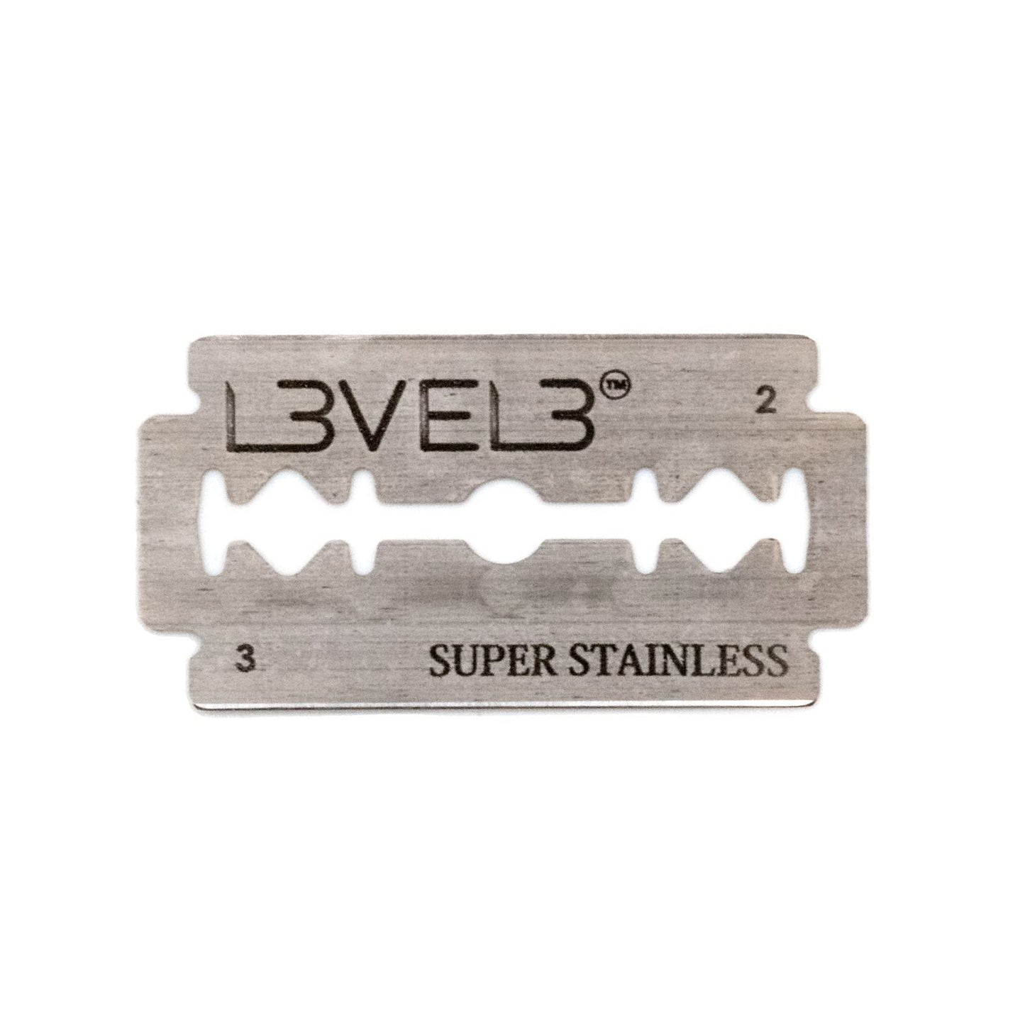 L3VEL3 Double Edge Razor Blades Platinum 100 Ct