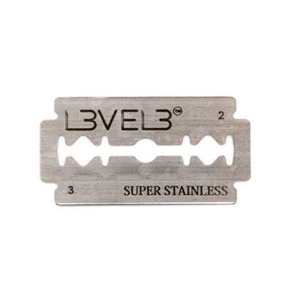 L3VEL3 Double Edge Razor Blades Platinum 100 Ct