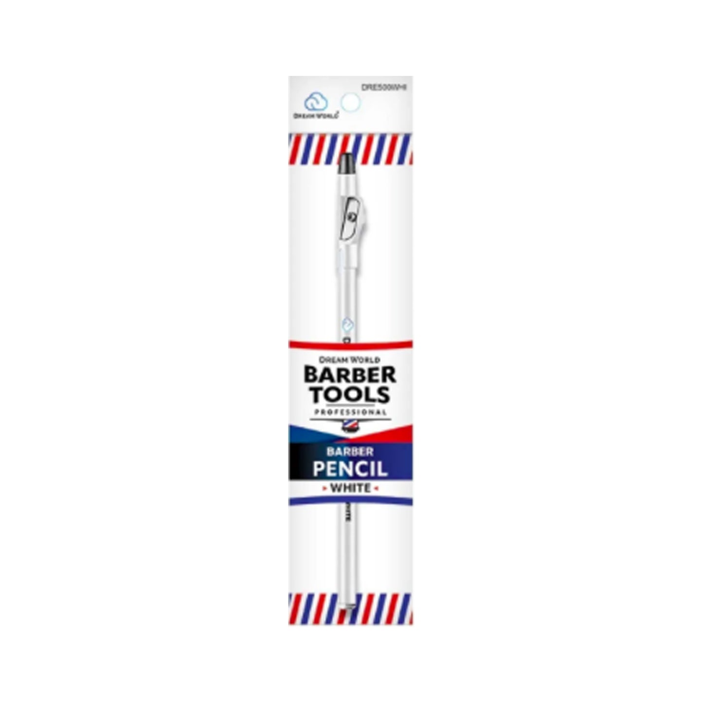 Dream World Barber Design Pencil - White