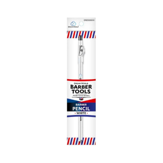 Dream World Barber Design Pencil - White