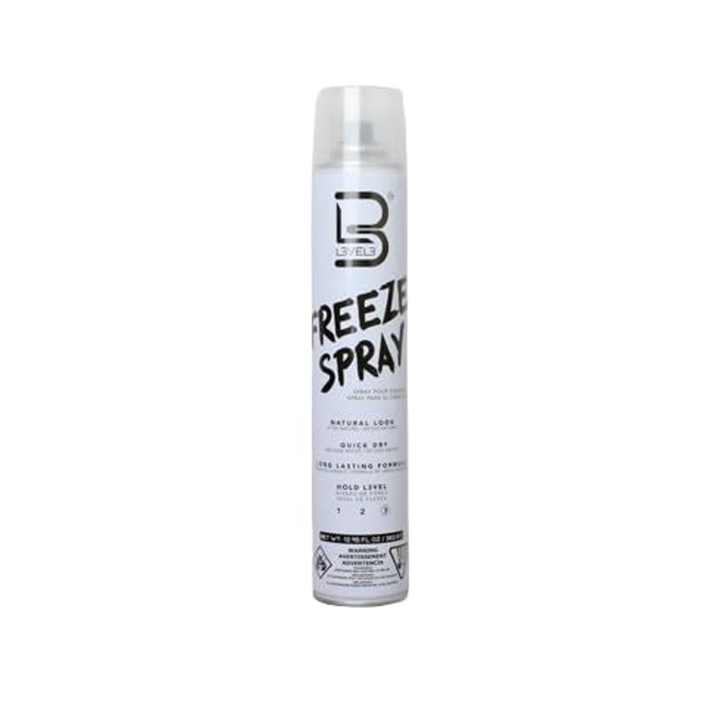 L3VEL3 Freeze Hair Spray, Long Lasting and Strong Hold Hair Spray