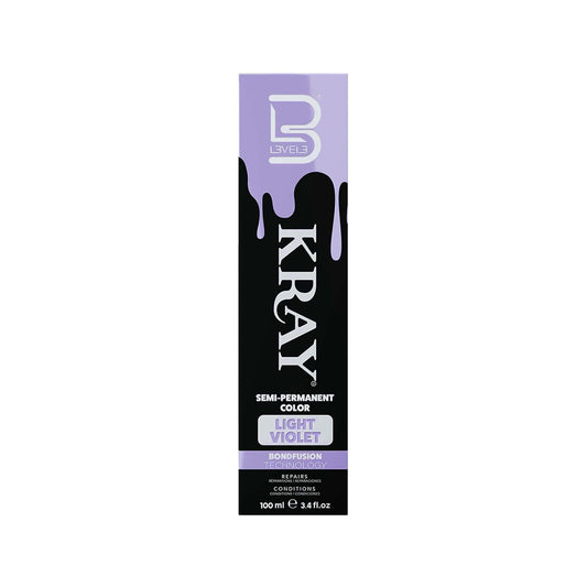 L3VEL3 KRAY Semi Permanent Hair Color 3.4 Fl Oz - Light Violet