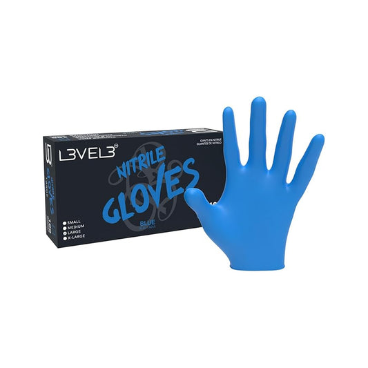 L3VEL3 Nitrile Gloves - Blue