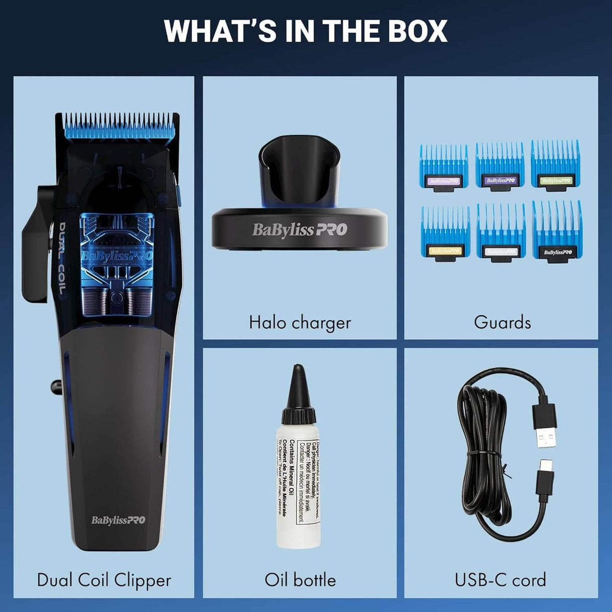 Babylisspro Dual Coil Clipper; Professional Hair Clipper, All‐‐metal Housing, Precision Cutting Performance
