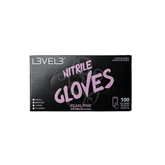 L3VEL3 Nitrile Gloves - Pearl Pink