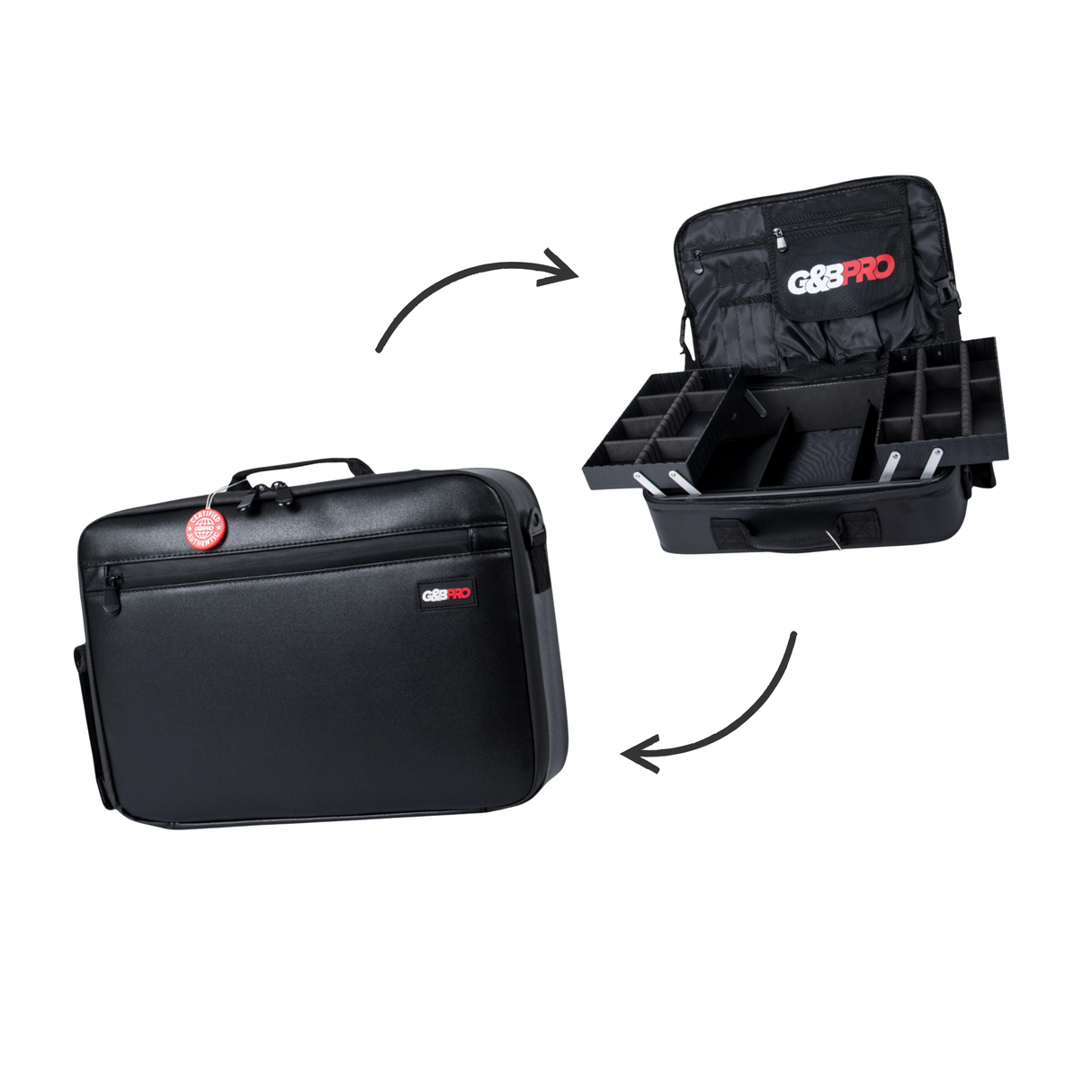 Premium Leather Crossbody Mobile Station
