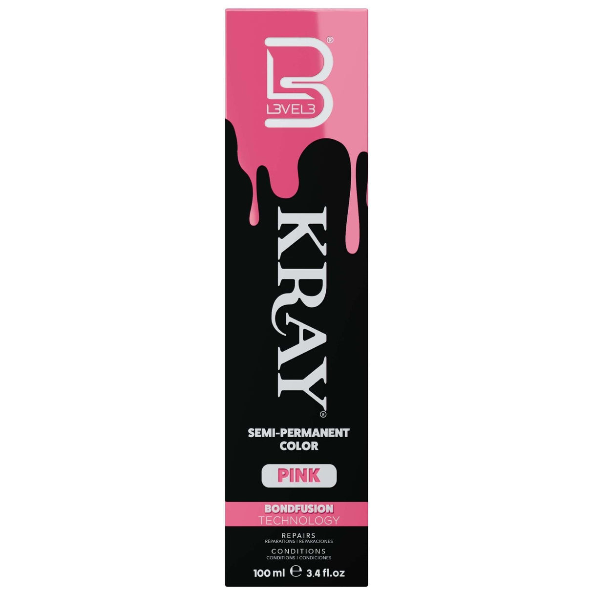 Level 3 Semi Permanent Hair Color PINK