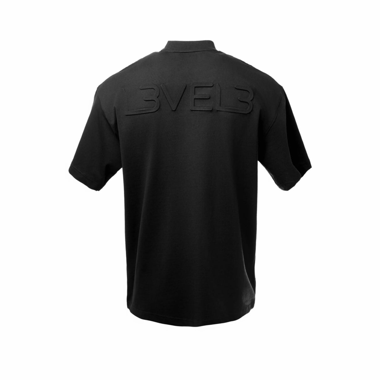 Oversized Back Logo Tee by L3VEL3 black