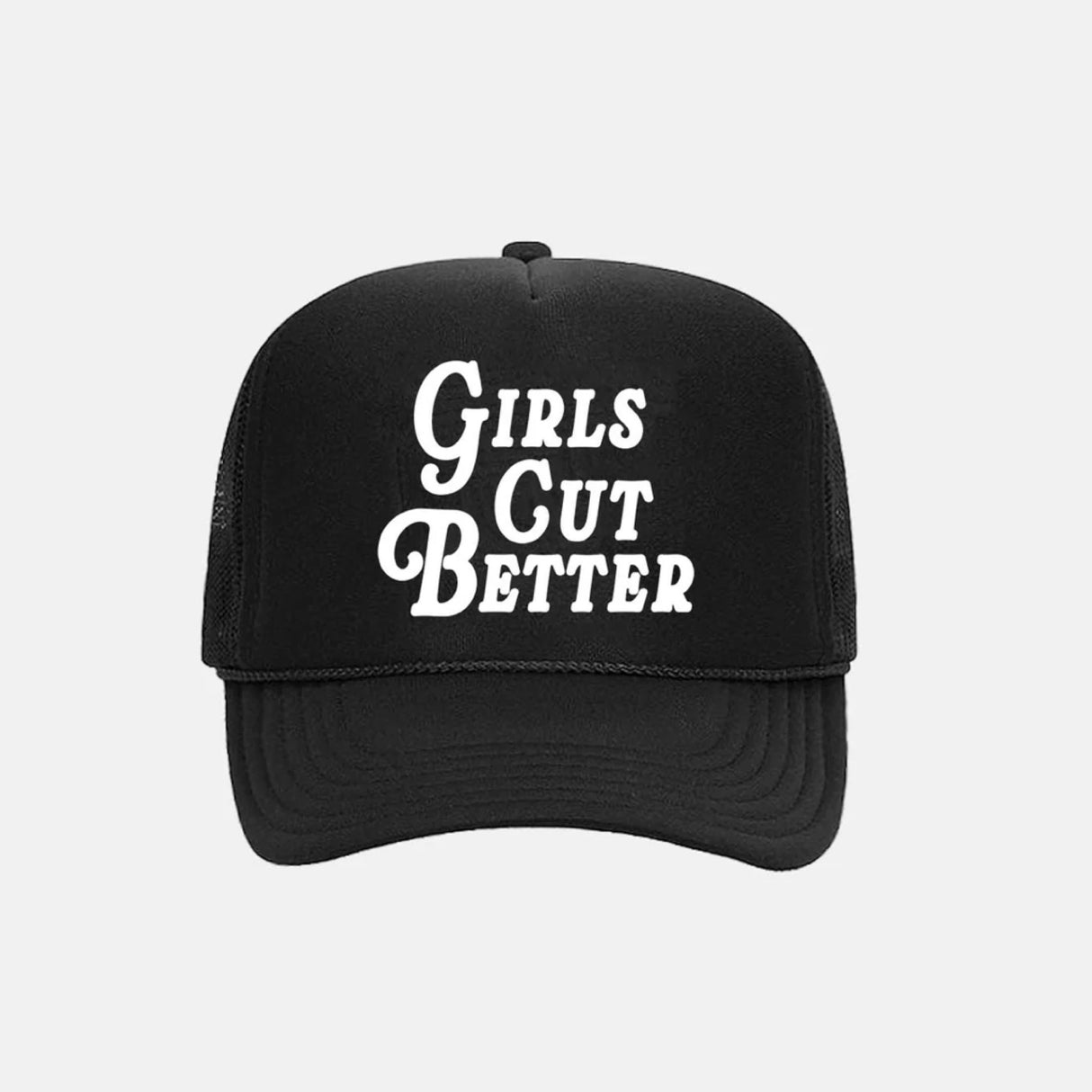Girls Cut Better Trucker - Black