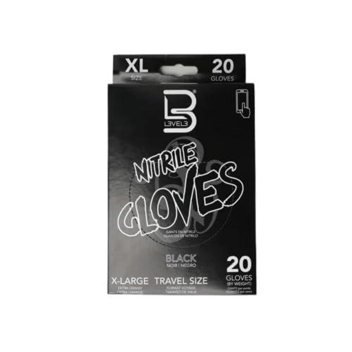 L3 Level 3 Nitrile Gloves - Professional Heavy Duty Disposable Gloves - Latex Free - Fits Snug