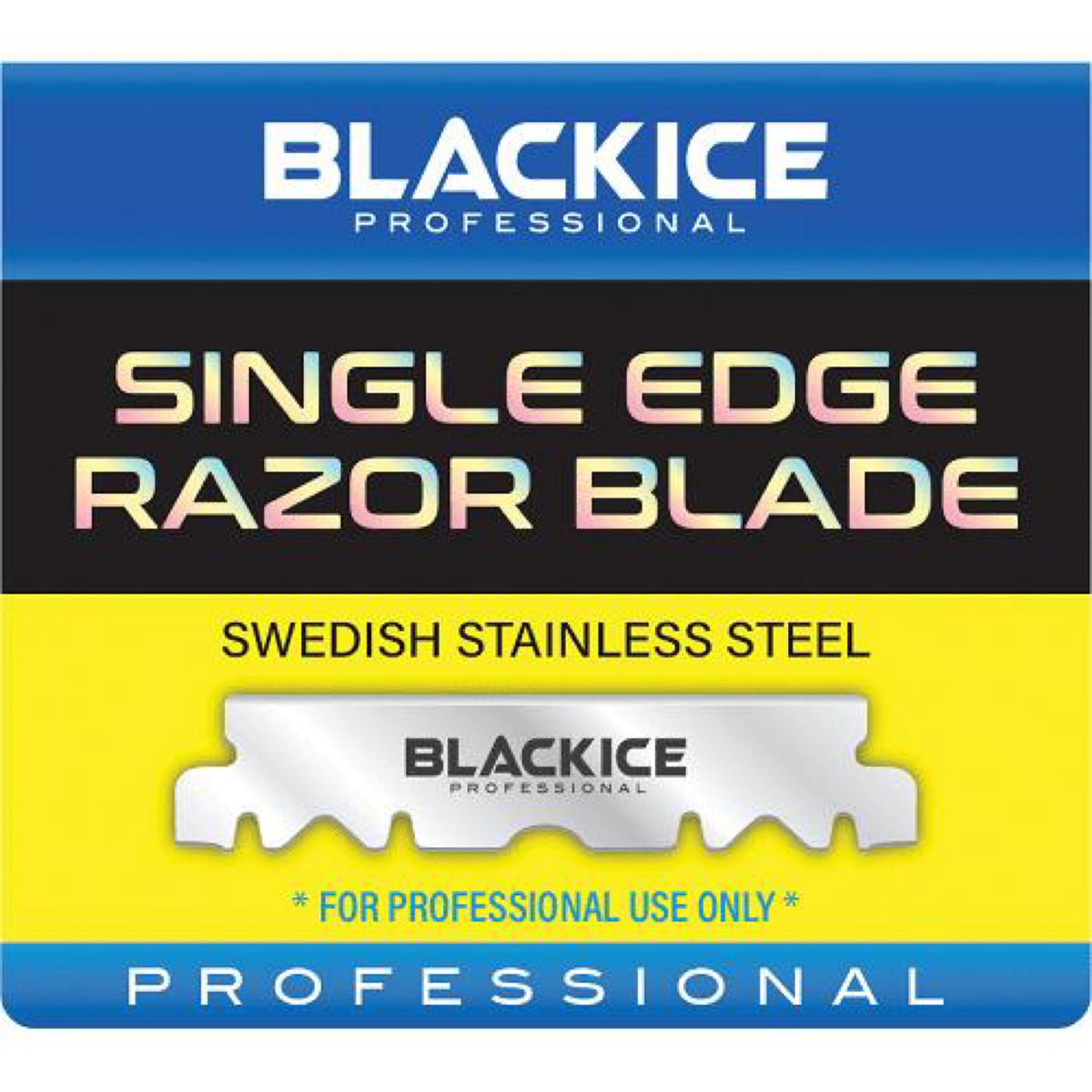 Black Ice Single Edge Barber Razor Blade 100pcs