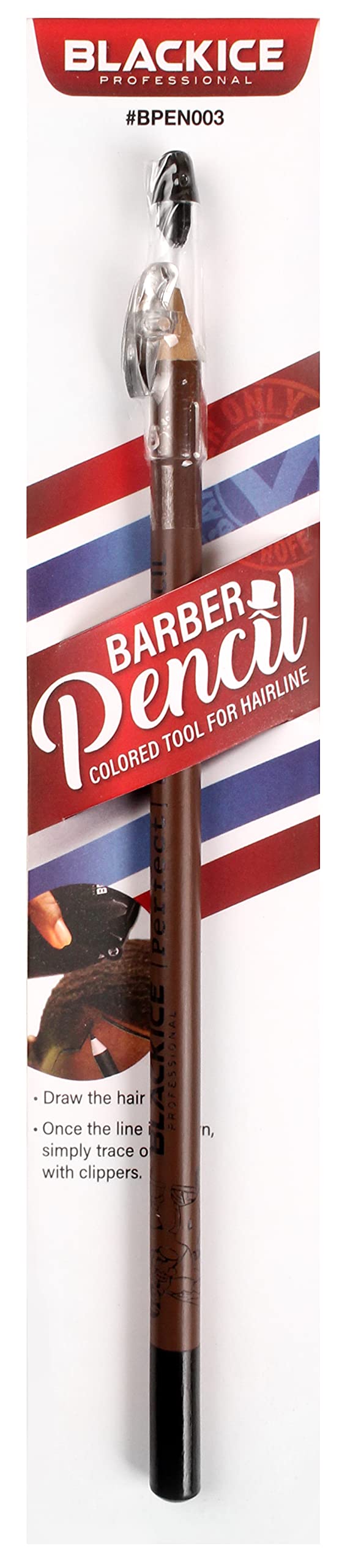 Black Ice Spray Barber Pencil brown